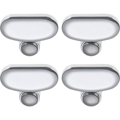 4Pcs Glass Clamps Bathroom Zinc Alloy Glass Clip Shelf Support Bracket Holder Advertising Plate Mirror Clip Hinger Fixed Fitting