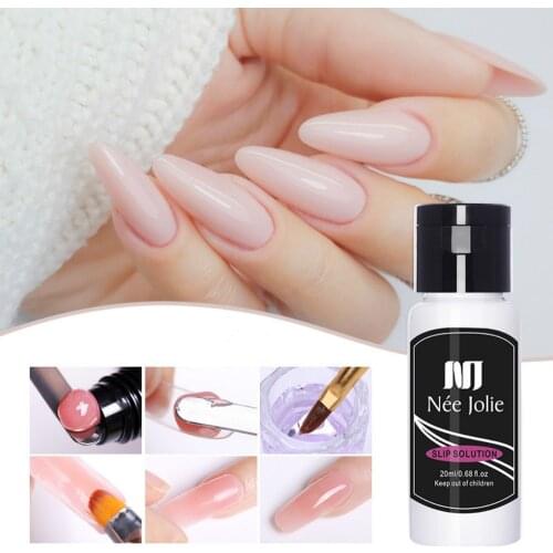 1bottle 20ml Poly Nail Gel Liquid Slip Solution Nail Quick Builder Gel Nails Permanent Clear Acrylic Nail Art Extension Gel