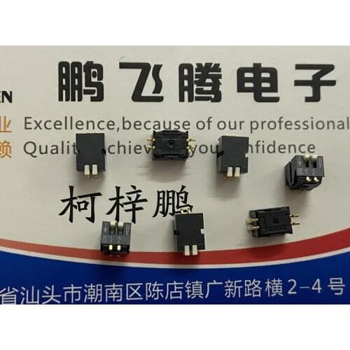 1PCS Japan COPAL CHP-021TB SMD small dial code switch 2-bit key type side dial 2P 1.27mm