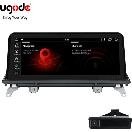 Ugode For BMW X5 X6 Car Multimedia Player Android 9.0 GPS Navigation 10.25 Inches Screen Monitor Bluetooth E70 E71 (2008-2013)
