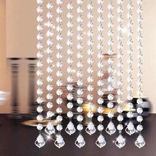 11 strip (1meter/strip) Garland strands crystal curtain beads,chandelier parts Decoration,Outdoor Christmas tree decoration