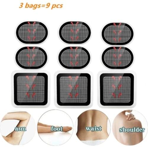 3set EMS Trainer Transparent Gel Electrode Pad Abdominal Muscle ABS Stimulator Replacement Gel Pad Gym Fitness Accessories