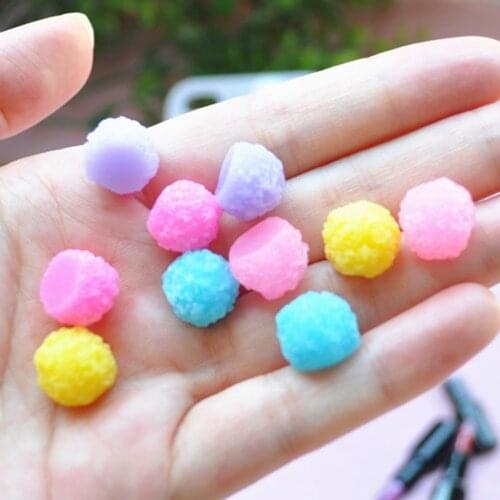 30pcs Mixed 10*11mm Hot Sale For Diy Decoration Kawaii Flat Back Resin Cabochons Candy