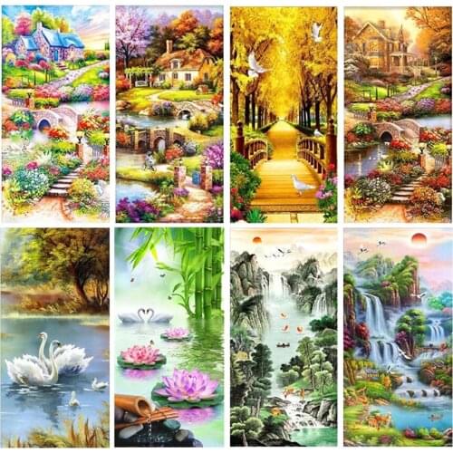 Diamond Painting Natural scenery landscape painting Full Square/Round Drill Diamond Embroidery Cross Stitch Rhinestone Mosaic