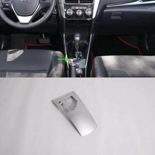 Car Accessories LHD ABS Interior Front Center Gear Shift Panel Cover Trim For Toyota Vios/Yaris Sedan 2019 Car Styling