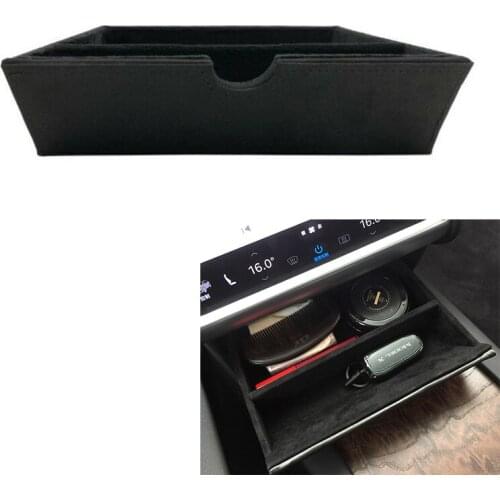 Car Center Console Storage Box Drawer Tray Cubby Storage Box for Tesla Model X/S
