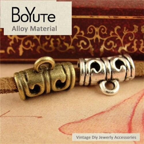 BoYuTe (100 Pieces/Lot) 6*12*4MM Vintage Zinc Alloy Diy Jewelry Accessories Materials Antique Bronze Silver Hang Pendant