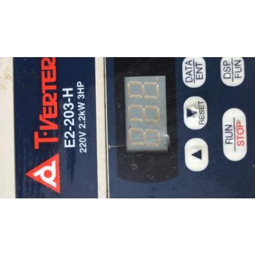 E2-203-H 220V 2.2KW inverter , used in good condition . 80% appearance new , good working , free shipping