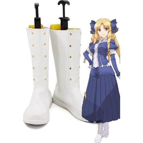 Fate/kaleid liner Luviagelita Edelfelt Cosplay Boots White Shoes Custom Made