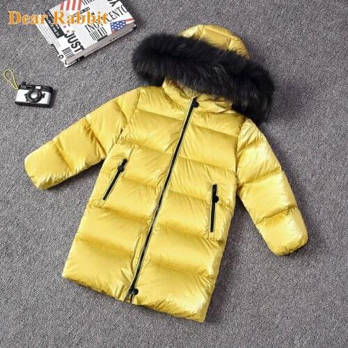 2021 Winter down Jacket for Girls clothing Thick Clothes Snowsuit kids Waterproof Outdoor Hooded Coat Teen Boys Parka real fur