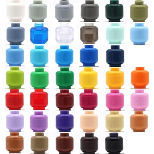 Colourful Doll Display Model Figures Building Blocks Heads with Body Compatible All Brands Bricks DIY Small Gift Toys for Kids