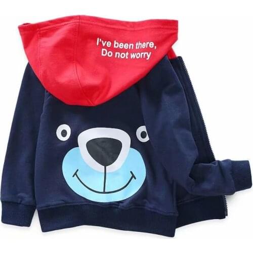 Toddler Baby Kids Girls Little bear Hooded Jackets Windproof Coat Outwear Casual Clothes Infant Hooded Clothes Boys Girls1-6