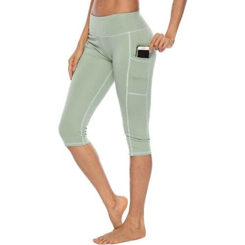 Summer Seamless Leggings High Waist Hip lift Fitness Splicing Short Pants Woman Yoga Tight Pant Sexy Workout SportWear