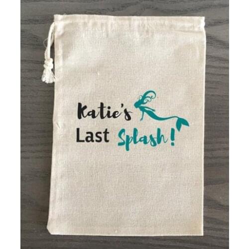 Mother Of The Groom bridal shower Hen party pouches wedding favor gift Muslin bags Bachelorette Hangover recovery Survival kit