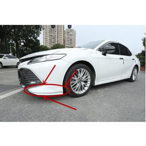 Modification Car style 2PCS for Toyota for Camry 2018 2019 front corner cover bumper lip corner decoration ornaments strips