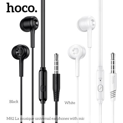 M82 La musique universal earphones with mic HIFI sound quality listening to songs and calls in-ear 3.5mm plug