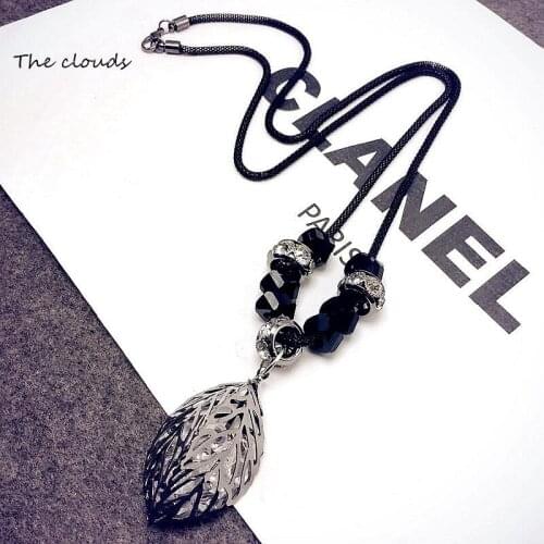 2017 New Arrival Women Pendant NecklacesNew LongNecklace Palm Tree LeafNecklace