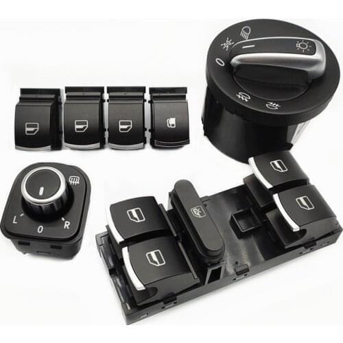 Headlight Window Chrome Power Side Mirror Tank Switch For Golf 5 6 Jetta 5 6 Passat B6 Touran Tiguan Scirocco Amarok 5ND941431A