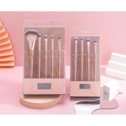 Gift Box 4 5 Gold and Silver Onion Powder Beauty Makeup Tool Eyebrow Brush High-gloss Eye Shadow Makeup Brush Set
