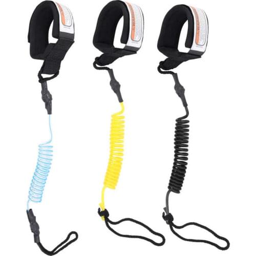 Stand Up Paddle Board 5mm Coiled Spring Leg Foot Rope Surfing Leash Surfboard Surfing Foot Elastic Safety Rope