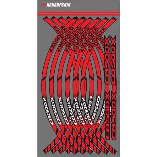 Motorcycle Styling Wheel Hub Tire Reflective Sticker Car Decorative Stripe Decal For HONDA CB500X cb 500x