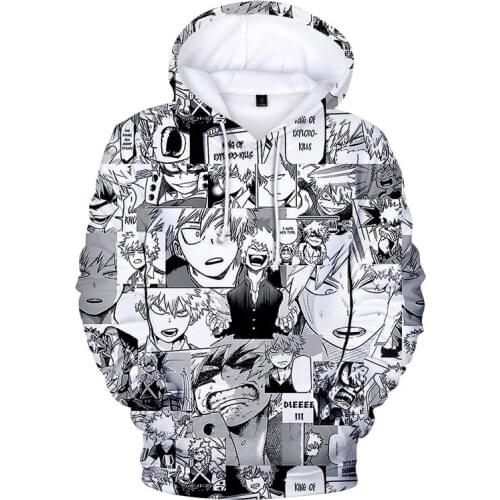Anime My Hero Academia 3d Hoodies Sweatshirts Himiko Toga Cartoon Harajuku Hoodie boys girls Popular Unisex Pullovers Oversized