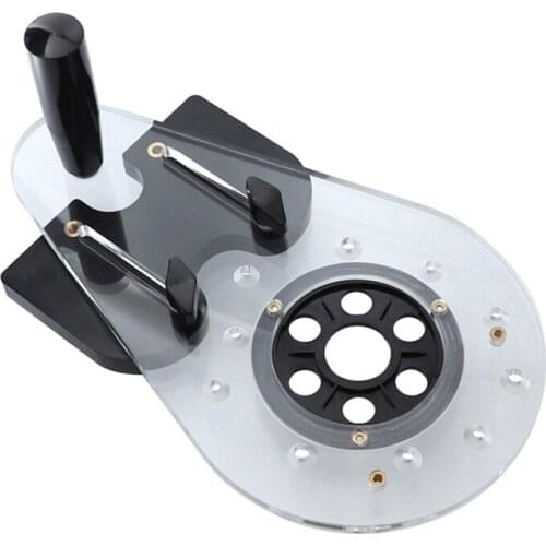 Universal Woodworking Milling Base Engraving Trimming Machine Flip Board Bottom Plate Slotting Trimming Hole Locator