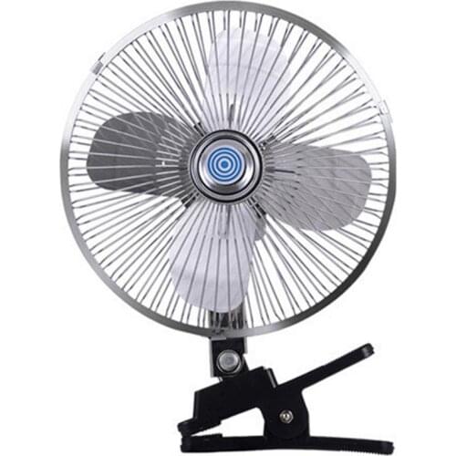 Universal Car Dual-head Fans Large-angle Rotation Dashboard USB Fans With 3 Speed Levles For 12V 24VCar Interior Accessories