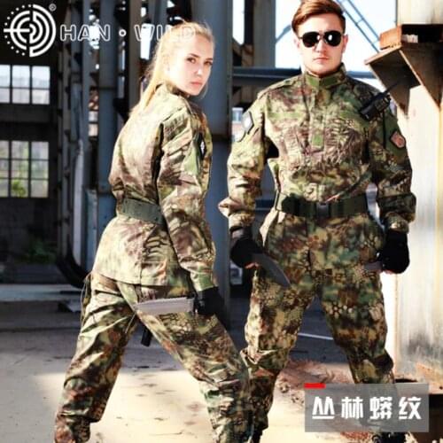 Military Camouflage Hunting Clothes Ghillie Suit Tactical Army Uniform Men Long Sleeve Army Shirt Hunting Clothing