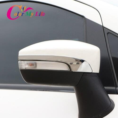 Color My Life Car Styling Rearview Mirror Protection Trim Rear View Mirror Sticker for Ford Ecosport 2012 - 2016 Accessories