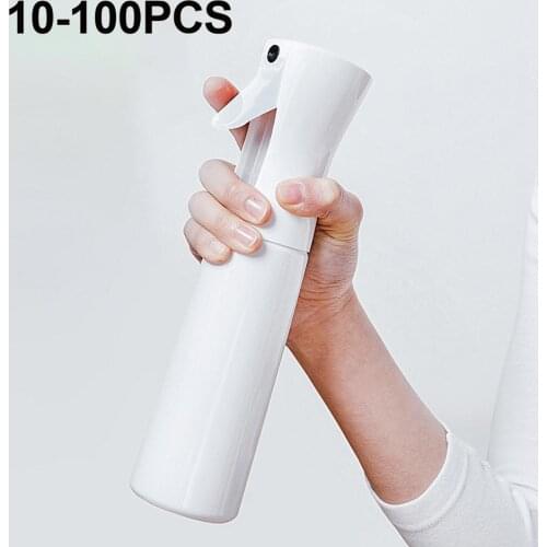 10-100 PCS 300ml Portable Plastic Spray Bottle Transparent Makeup Moisture Atomizer Pot Fine Mist Sprayer Bottles ship by EMS