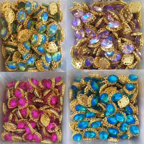 10pcs/pack holo laser diamond Irregular-shaped diamond Crystal Rhinstone For Nails Metal Jewelry 3d Nail Art DIY Charms