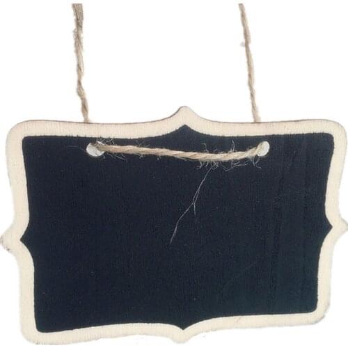 10Pcs/lots Hanging Mini Blackboard Wooden Coffee Shop Mark Board Chalkboard For Park, Flower Gardening Blackboards Ornaments