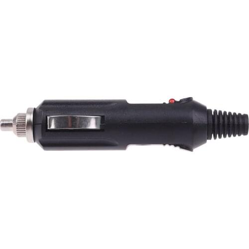 12V 24V car cigarette lighter plug with light without wire socket converter