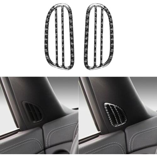2pcs/set Door Demist Outlet Vent Frame Trim Cover Stickers for Chevrolet Corvette C6 2005-2007 Car Interior Accessorie