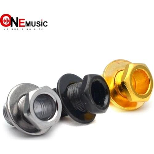 6 Sets Hex Threaded Guitar Tunig peg machine head Bushing Ferrules and Mount Screws Balck-Gold-Chrome