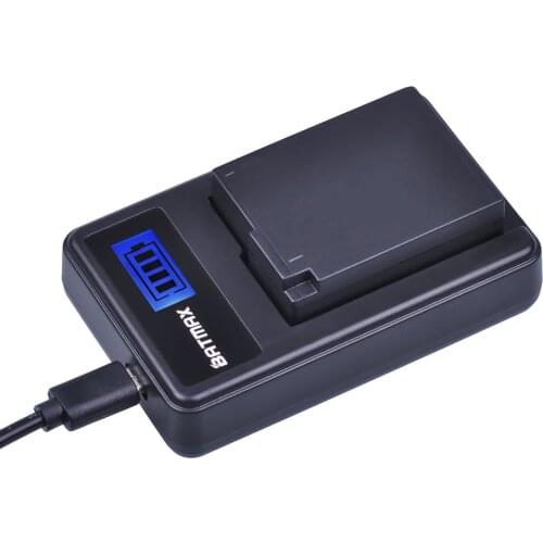 1pc DMW-BLC12 DMW BLC12 DMWBLC12 Battery+LCD USB Charger for Panasonic BLC12 DMW-BLC12E DMW-BLC12PP FZ200 FZ1000 DMC-G5 DMC-G6