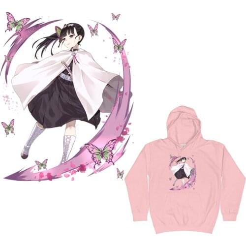 Anime Demon Slayer Iron On Patches For Clothing A-level Washable Thermal Transfers Sticker On Clothes T-shirt Jeans Applique Hot