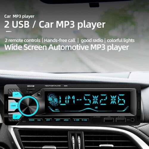 LaBo 12V Bluetooth3.0+ EDR Vehicle Electronics In-dash MP3 Audio Player Car Stereo FM Radio with USB/SD/MMC/TF Card Port