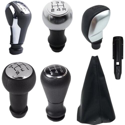 Leather Gear Shift Knob Gaiter Boot Cover Case for Peugeot 106 107 205 206 306 406 307 308 Citroen Picasso C1 C2 C4 C5 Picasso