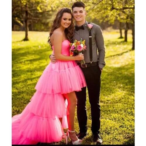 Girls Long Tutu Skirts Hot Pink Tulle Skirt Pettiskirts Underskirtd Front Short Back Long Party Costume Wedding Skirts Tiered