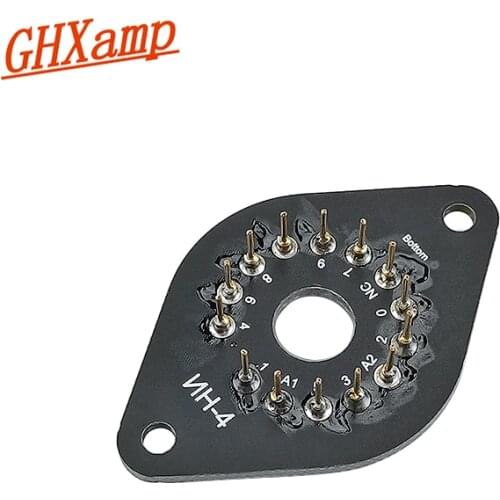 GHXAMP IN-4 Nixie Tube Socket Glow Clock Tube Seat Valve Foothold For Home Audio Accessories Diy 1PC