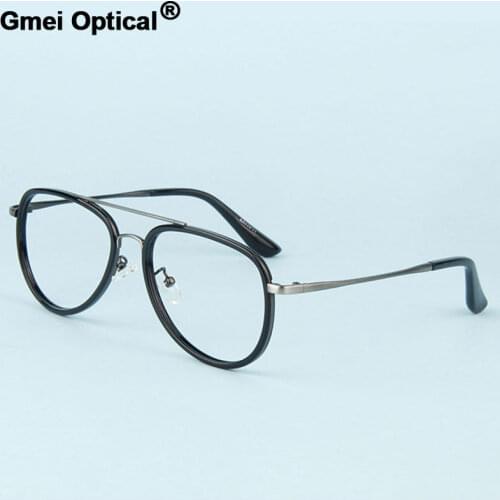 Gmei Optical Vintage Decoration Optical Eyeglasses Frames Myopia Metal Alloy Women Men Spectacles Oculos De Grau Eyewear A30399