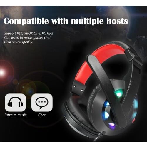 A65 Gaming Headphone 3.5mm Adjustable Headband for Computer Wired Headset Stereo Deep Bass Earphone with Microphone