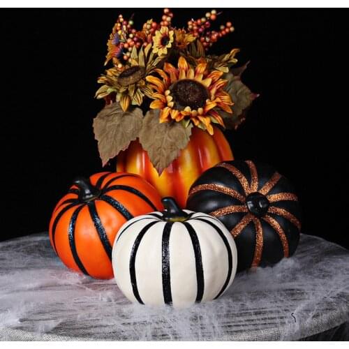 Simulation Halloween Pumpkin Foam Pumpkin Colorful Pumpkin Fake Vegetable Fruit Christmas Halloween Gift Decoration QW173