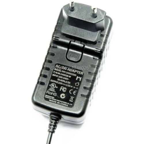 Quality Free shipping 12v 12w 1a adapter 1000ma 12w power supply 220v EU European 2-Prong AC wall Plug dc 5521 barrel plug