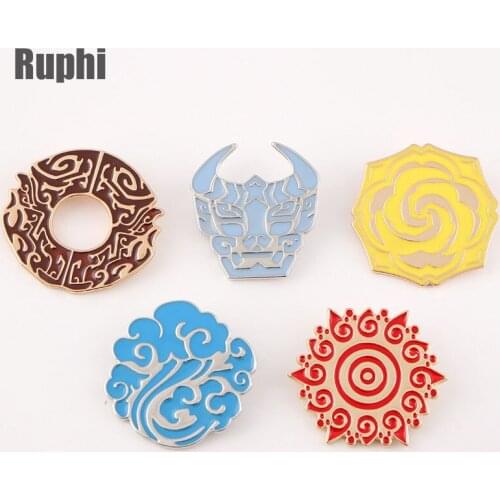 Chinese culture totems Auspicious clouds metal lapel pin badge brooches unique designs clothing ornament jewelry accessories