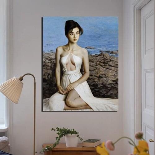 Classic Oil Painting Beauty Wallpaper Canvas Painting Prints Living Room Home Decoration Modern Wall Art Oil Painting Posters