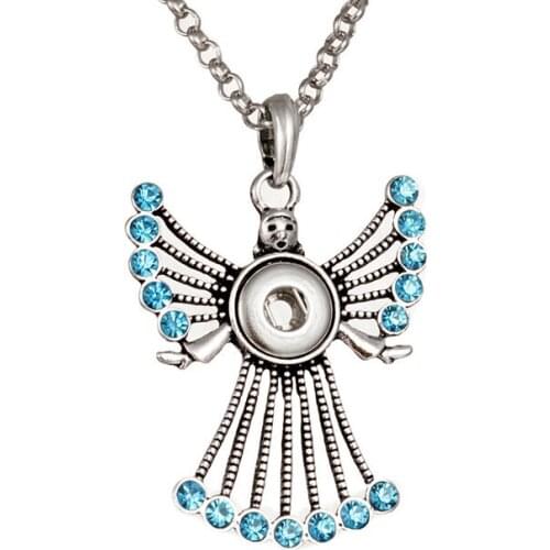 Angel 12mm Snap Button Jewelry Necklace Nc830
