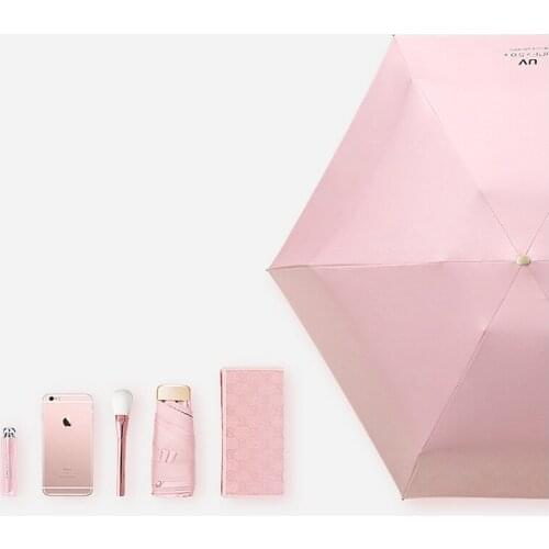 Phone Size Mini Pocket Womens Umbrella Male Man Ultralight Rain Sun Umbrella Girls Anti UV Portable Folding Umbrella Parasol